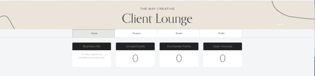 Client Lounge - The May Creative